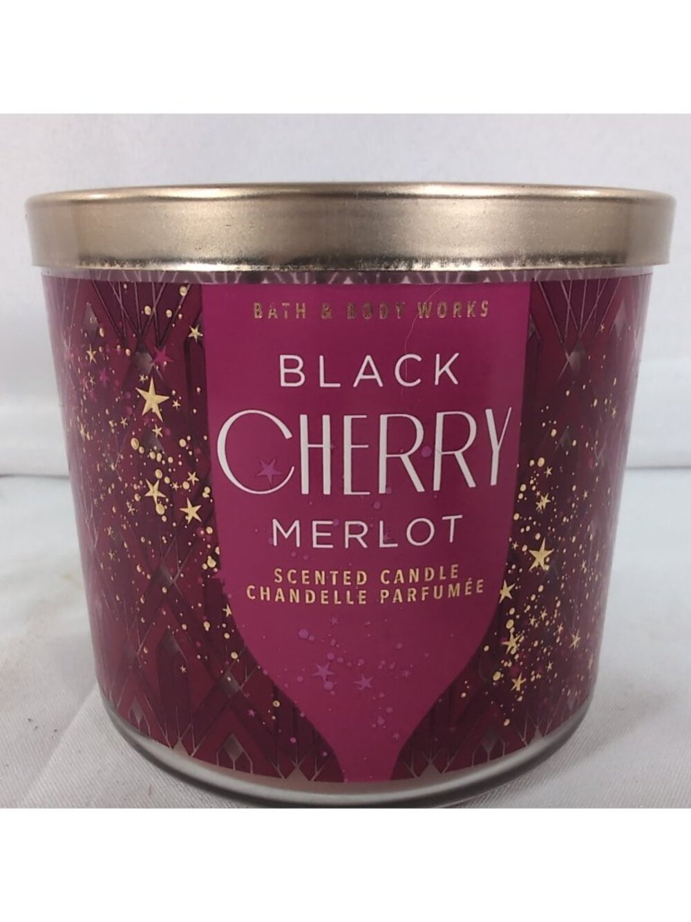 Bath & Body Works Black Cherry Merlot 3-Wick Scented Candle NEW 411g 14.5oz Jar